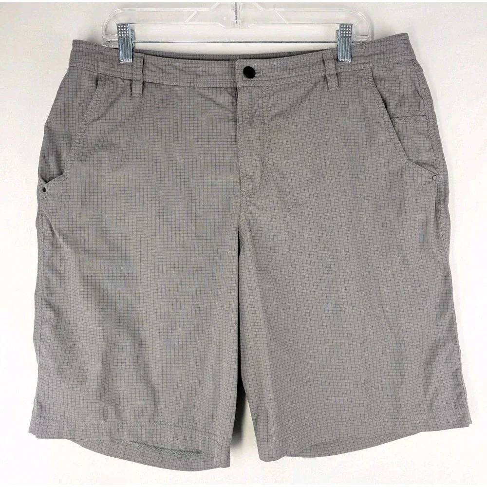 Lululemon‎ Shorts Mens 38 Gray Check 10.5